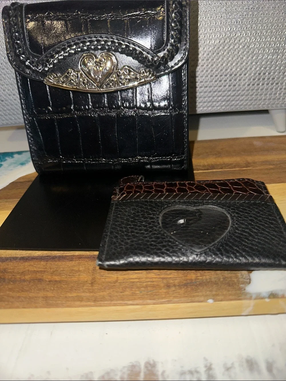 Brighton Black Leather wallet and Card Holder.